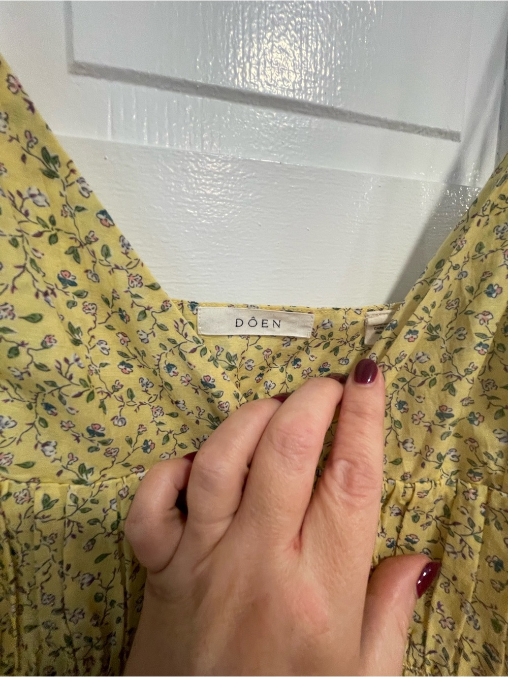 Doen Irina Yellow Floral Maxi Dress - Picture 10 of 13